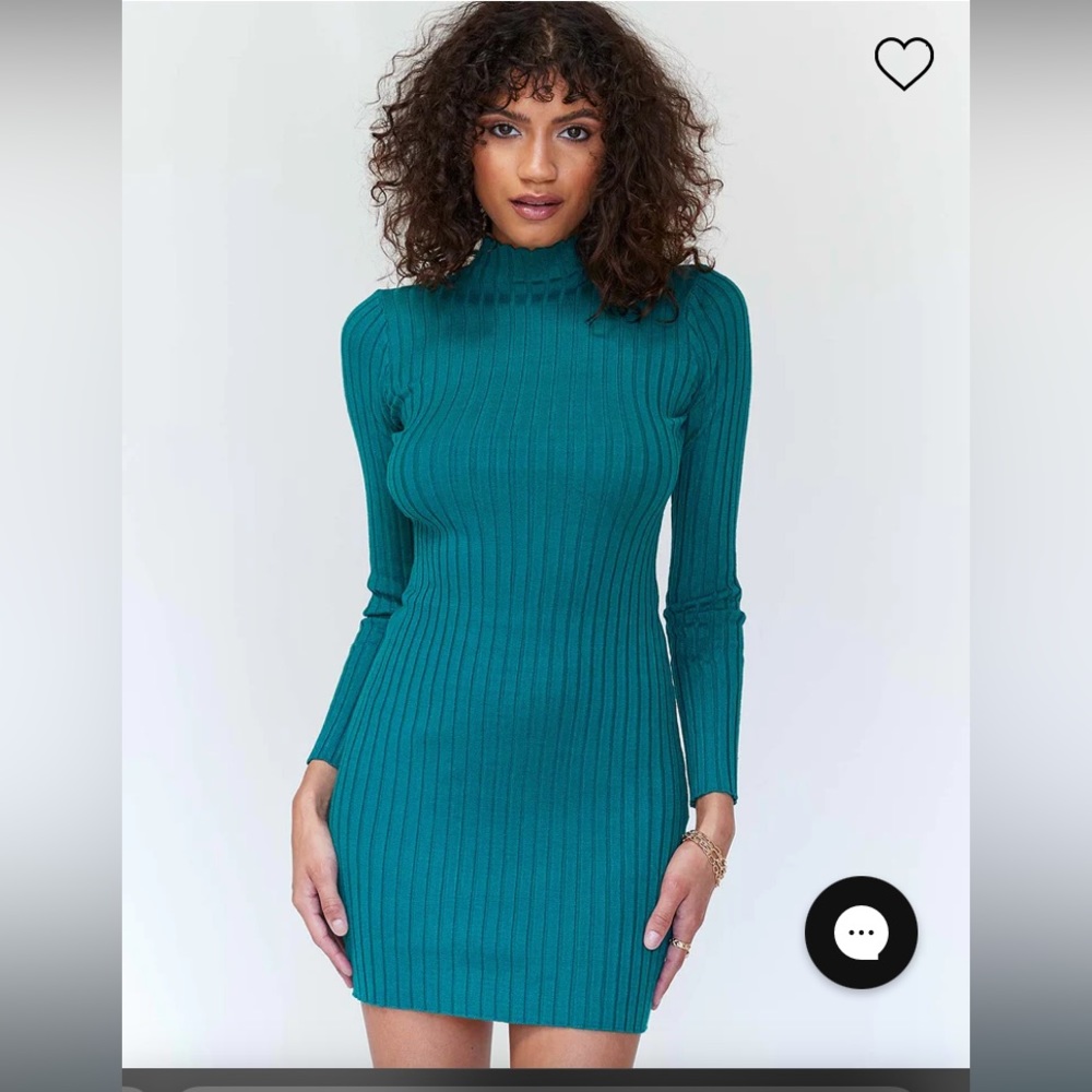 Princess Polly Francesca mini dress teal